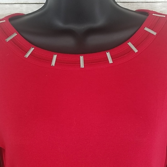 NWT, Rafaella, 0001, Red pullover top, Sz XSP - Picture 5 of 10